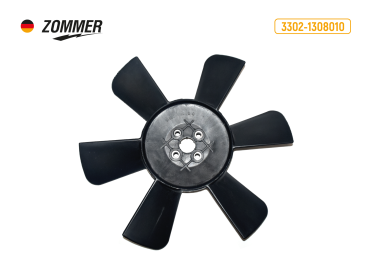 Вентилятор охлаждения двигателя (крыльчатка) (6 лопастей) чёрный для а/м ГАЗ-3302, 2705, 2217 